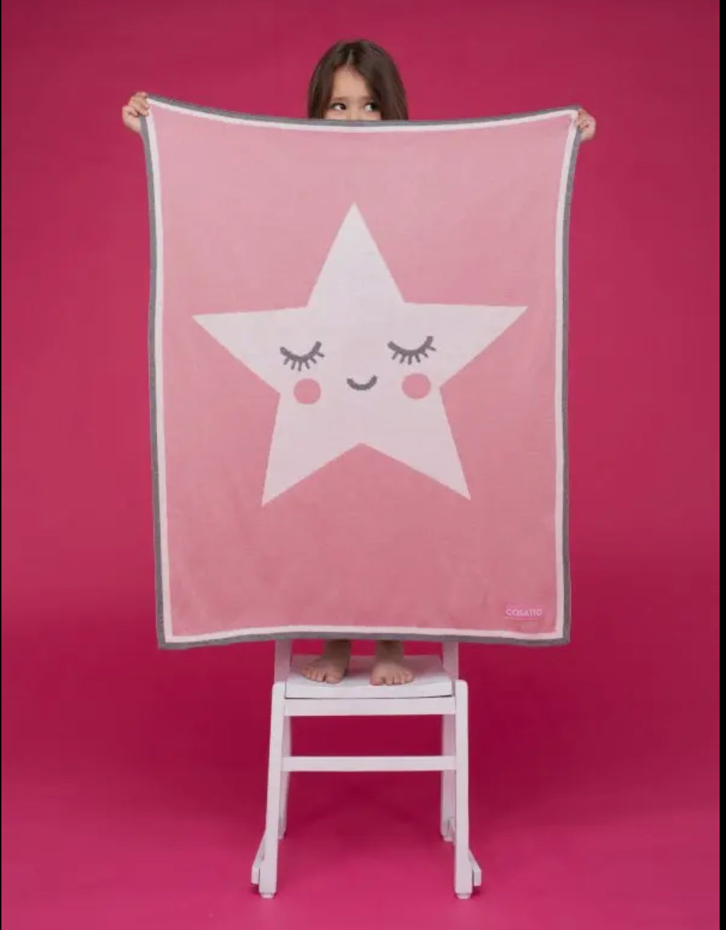 Cosatto happy star blanket - pink