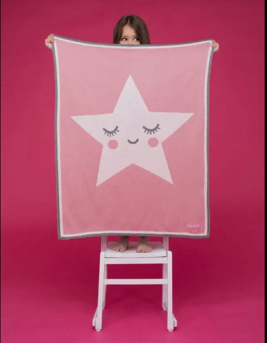 Cosatto happy star blanket - pink