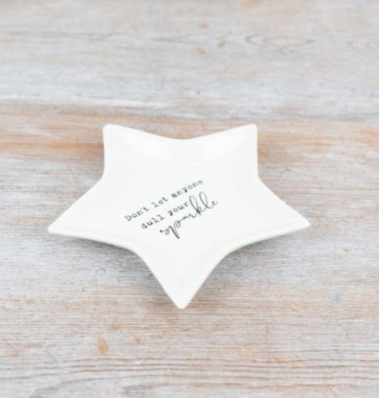White Star Trinket Dish - Don’t let anyone dull your sparkle