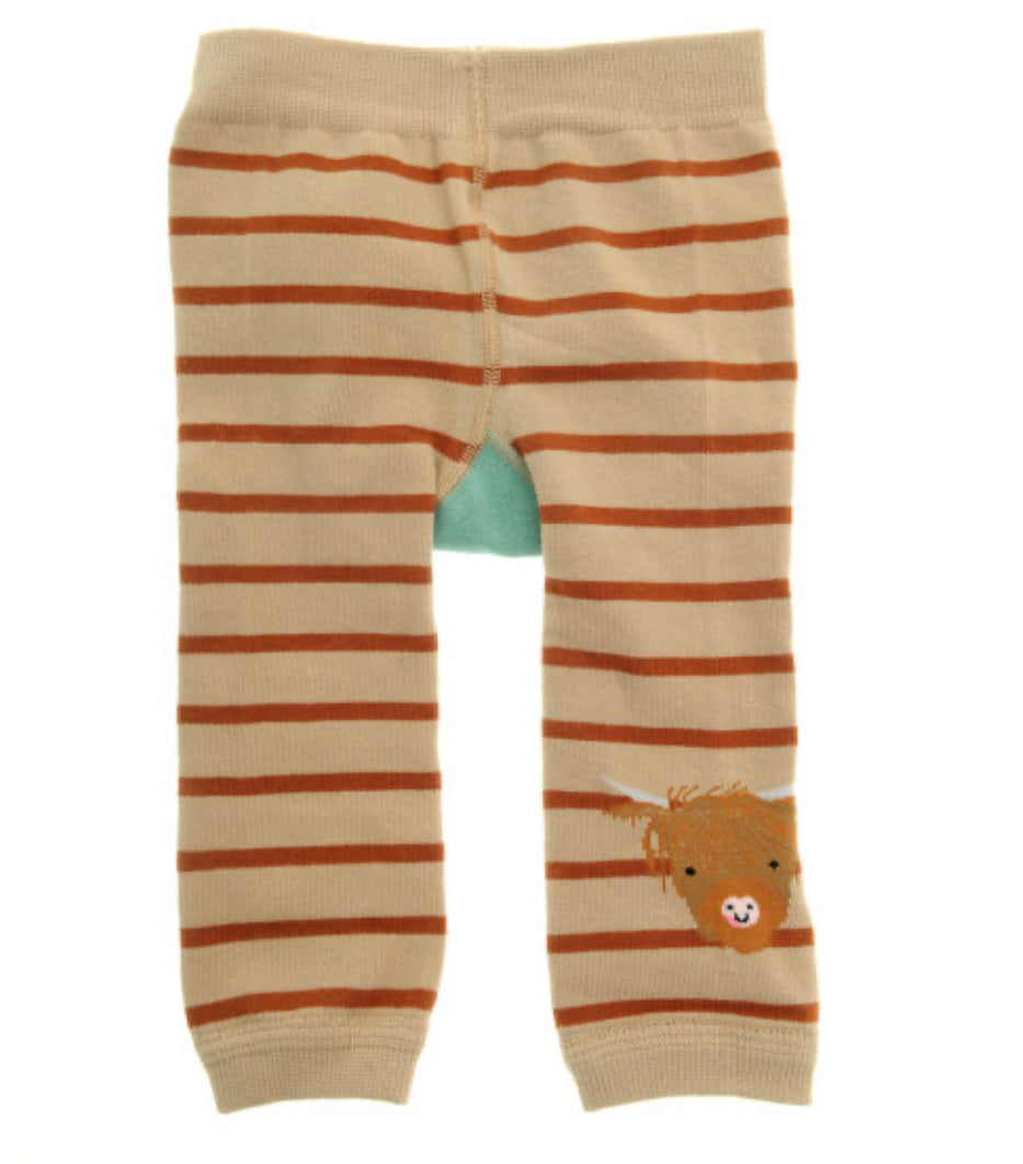 Highland Cow Leggings and Socks - 6 - 12 months