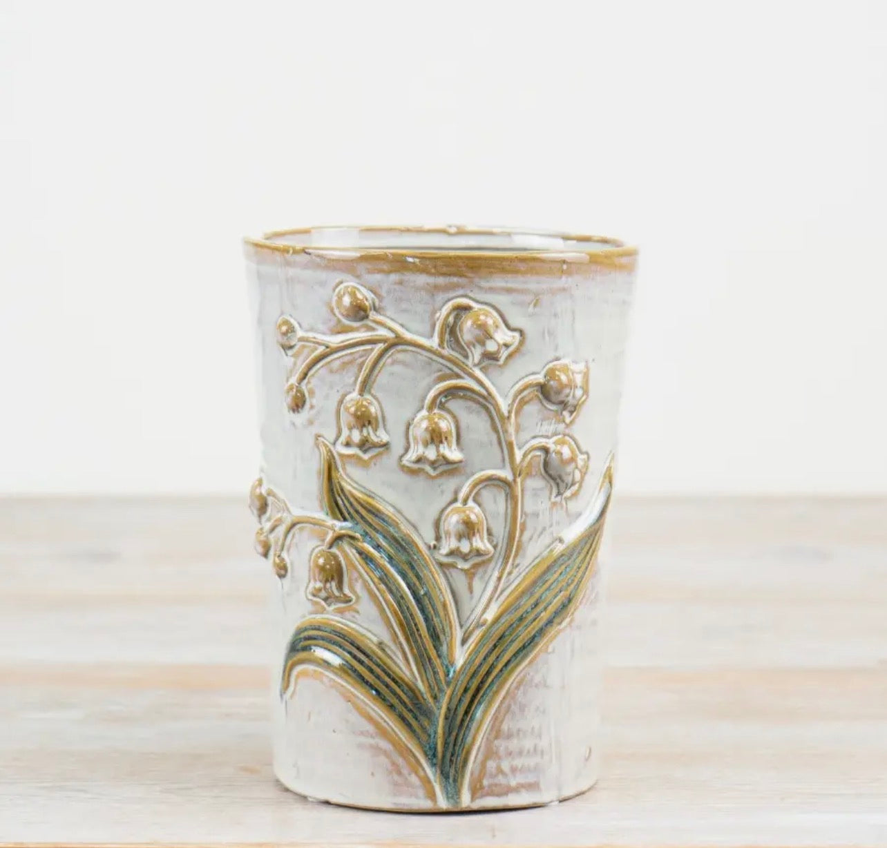 Leaf & Flower Vase - 18cm (medium)