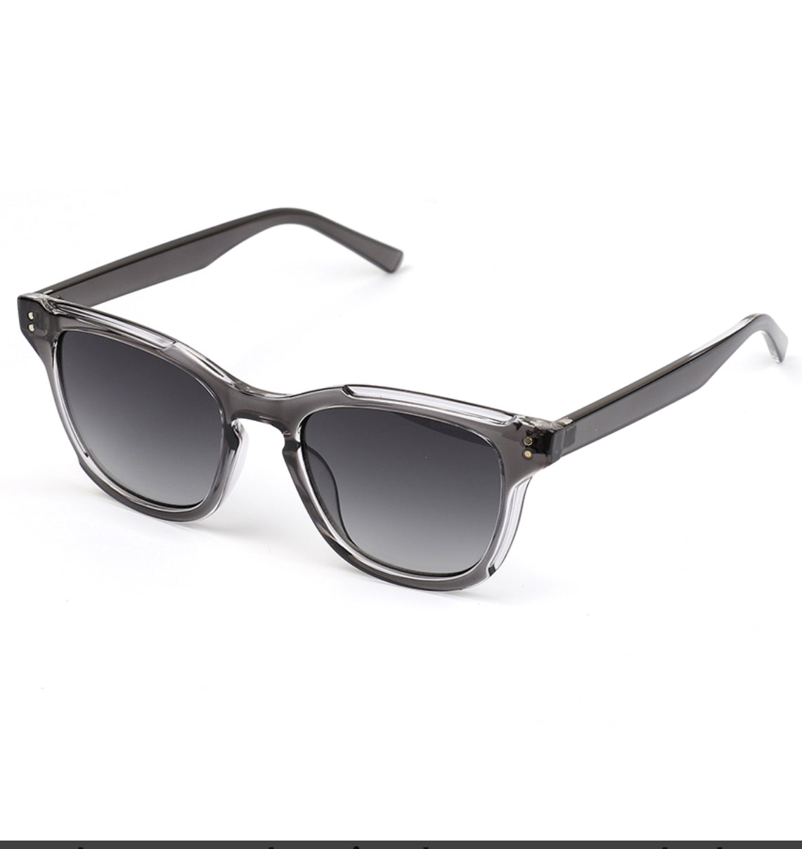 Smoky grey classic shape recycled sunglasses