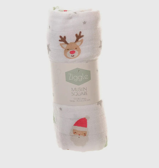 Christmas Muslin Square for Baby