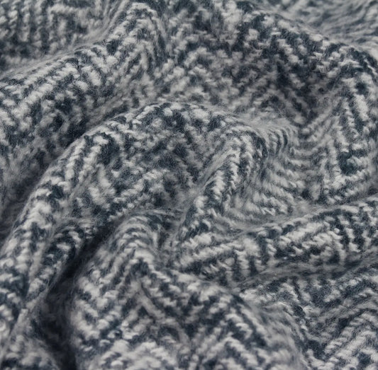 Weaver Herringbone Throw in Navy