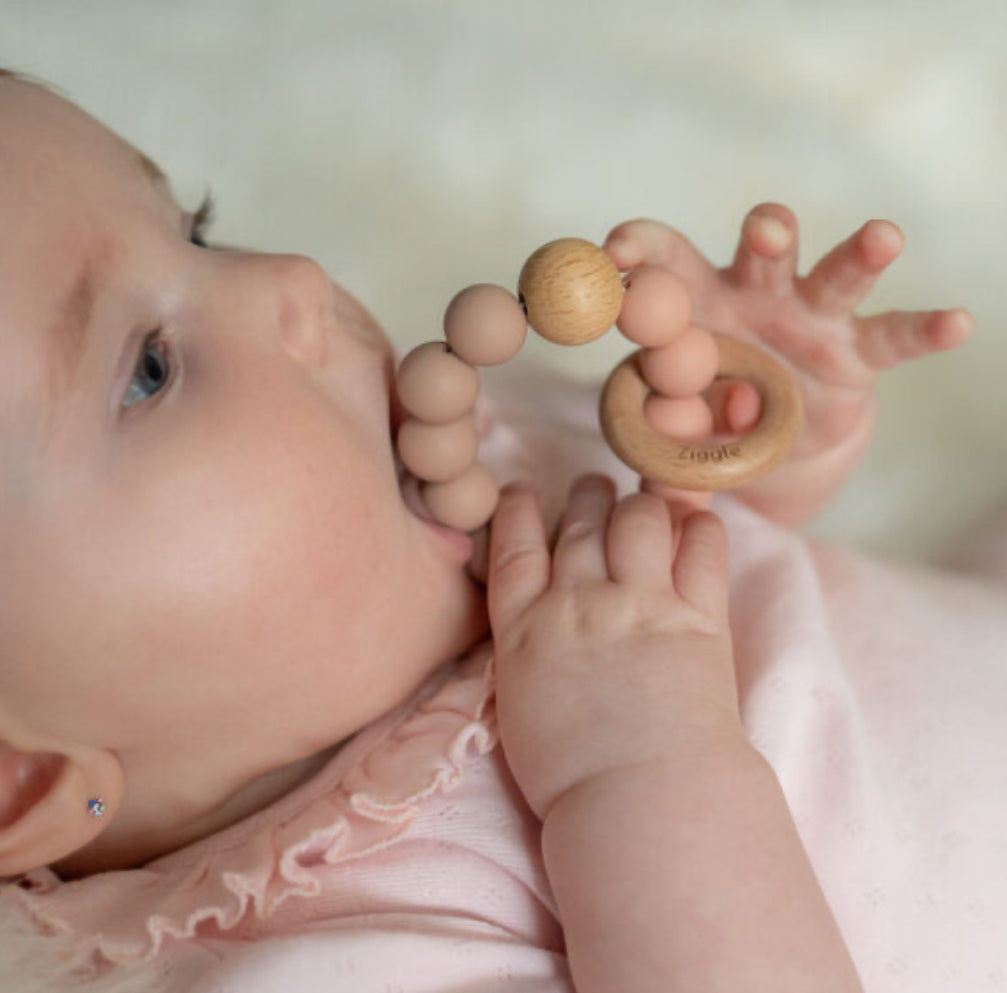Wooden Teether & Rattle