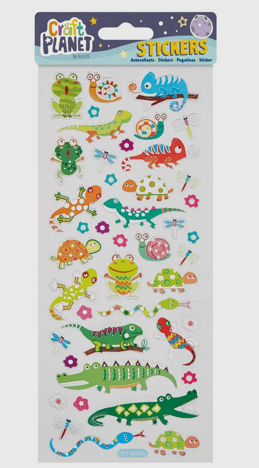 Lizard& crocodile stickers