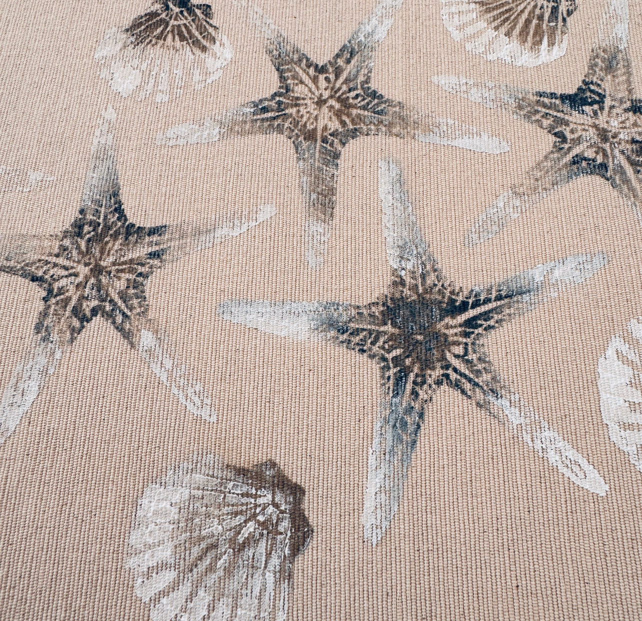 Shoreline HandPrinted Table Runner - 130 x 35cm