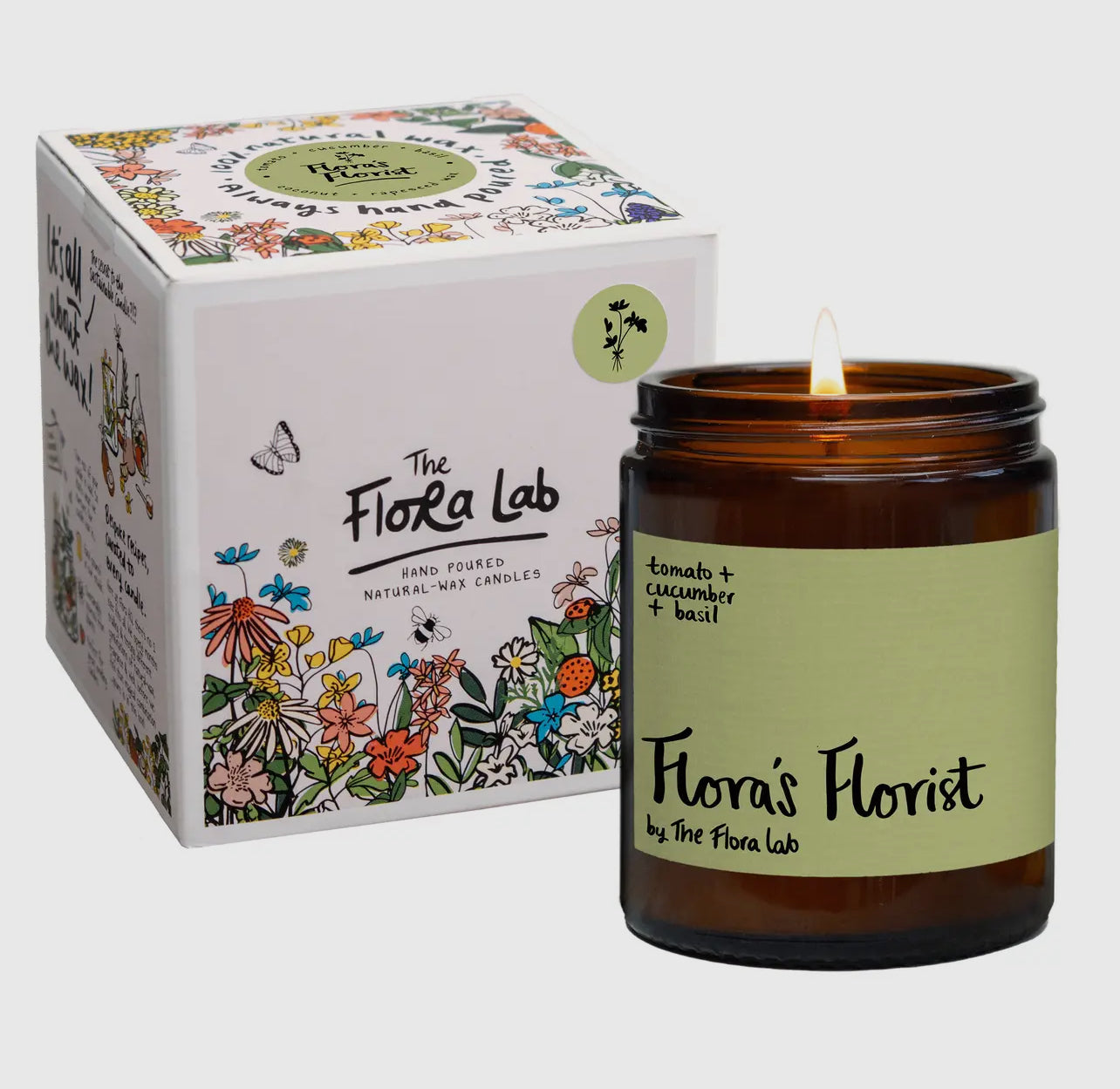 Flora Lab Soy Botanical Jar Candle - 180ml