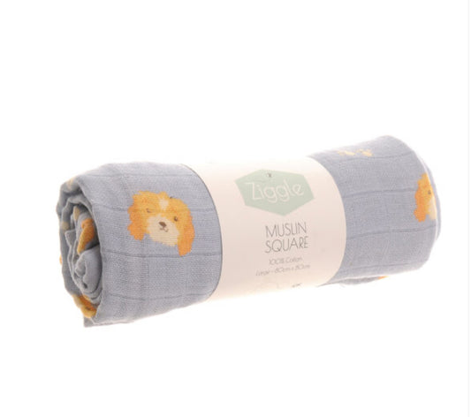 Muslin Cotton Square - Dog