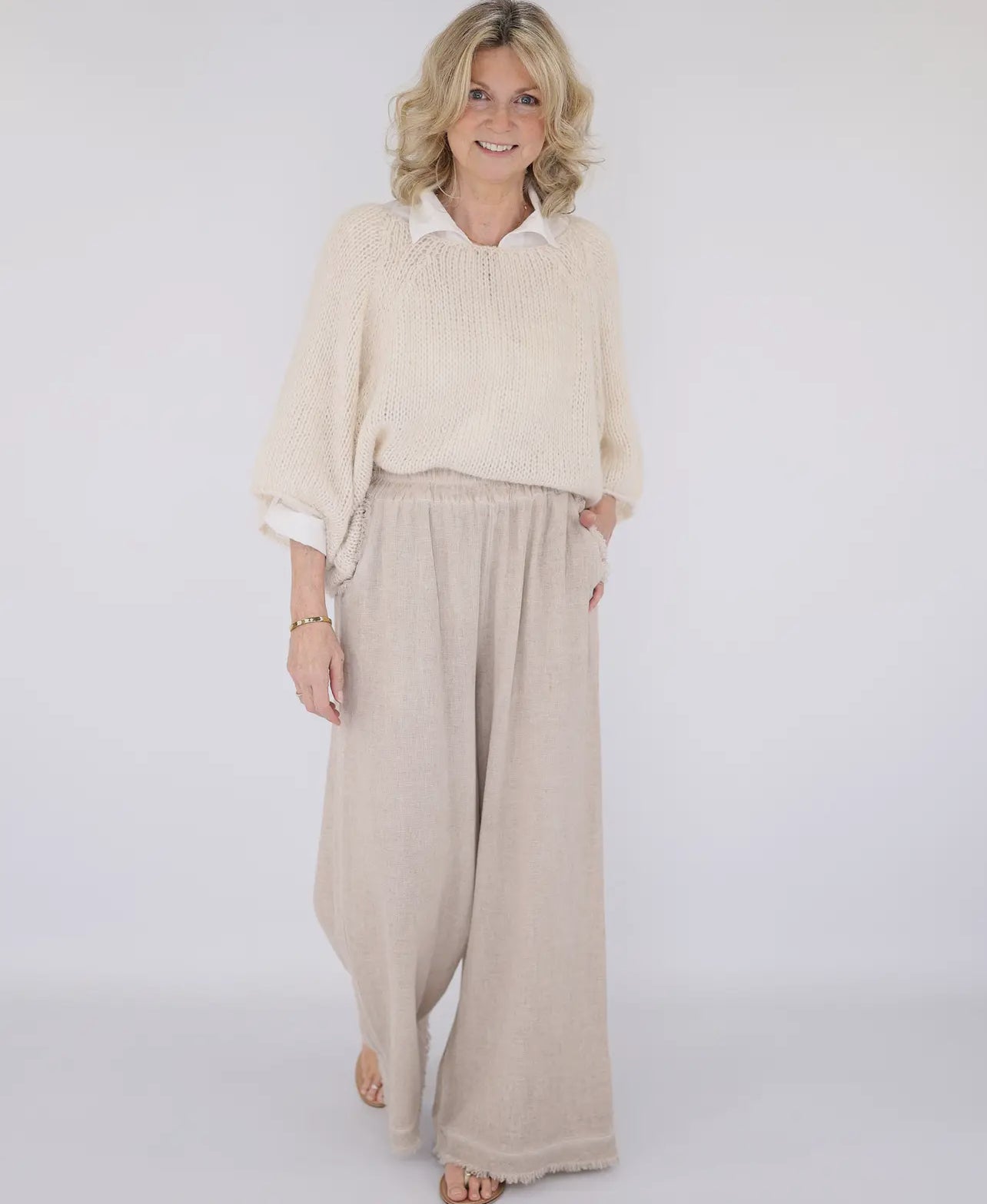 Perry Linen & Cotton Blend Trousers