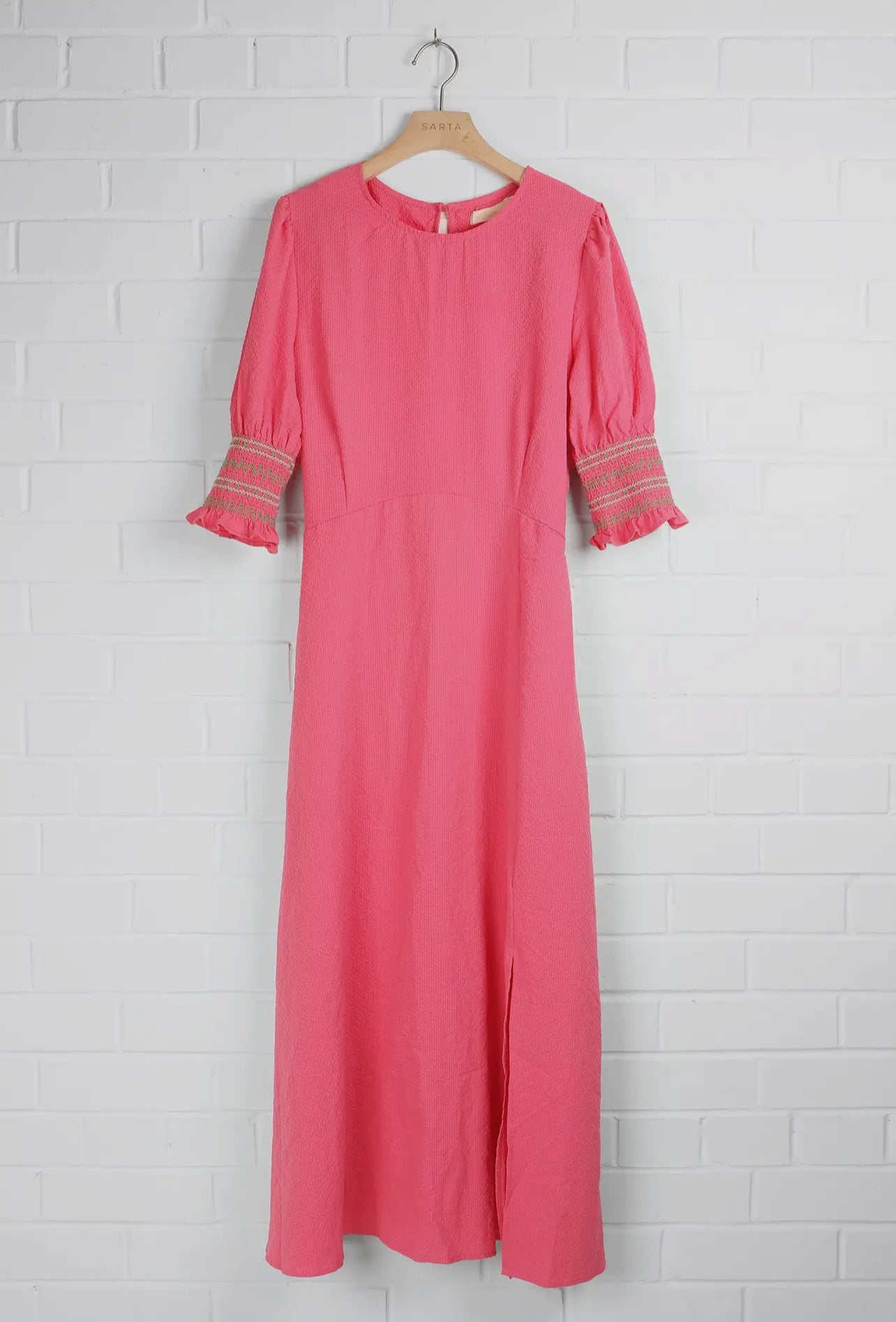 Hazel Pink Midi Tea Dress