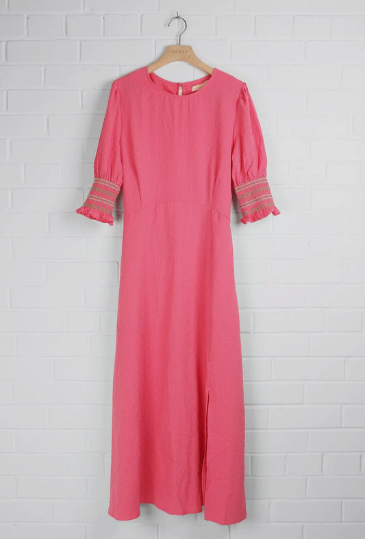 Hazel Pink Midi Tea Dress