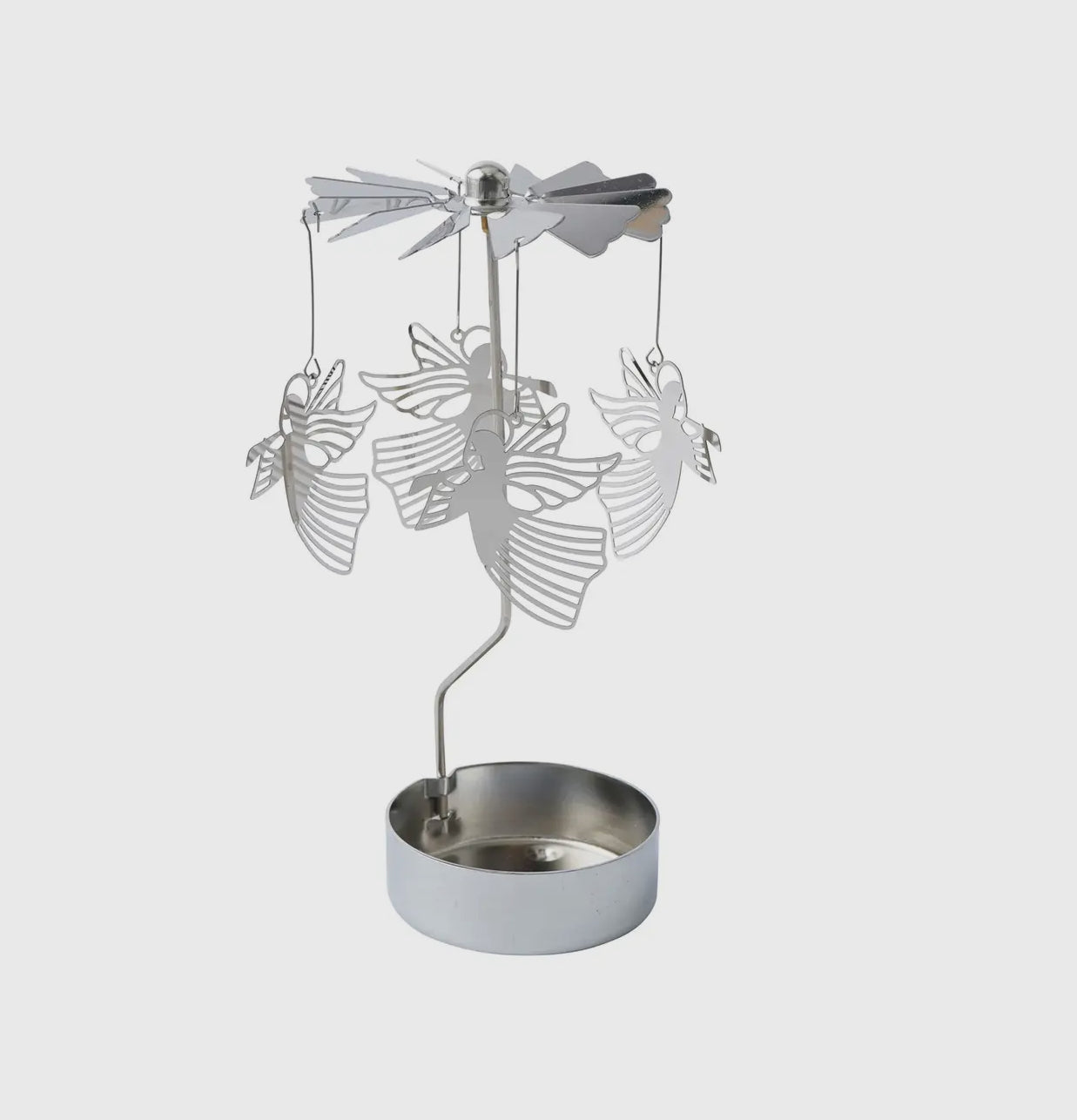 Silver Angel TEALIGHT Spinner