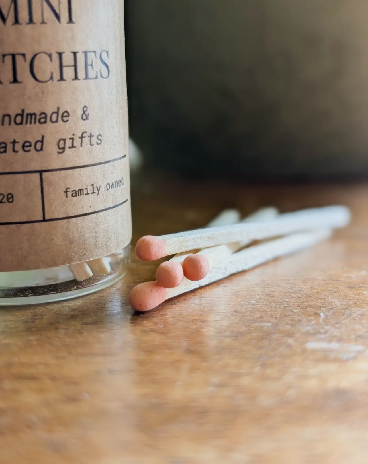 Mini Matches in Jar