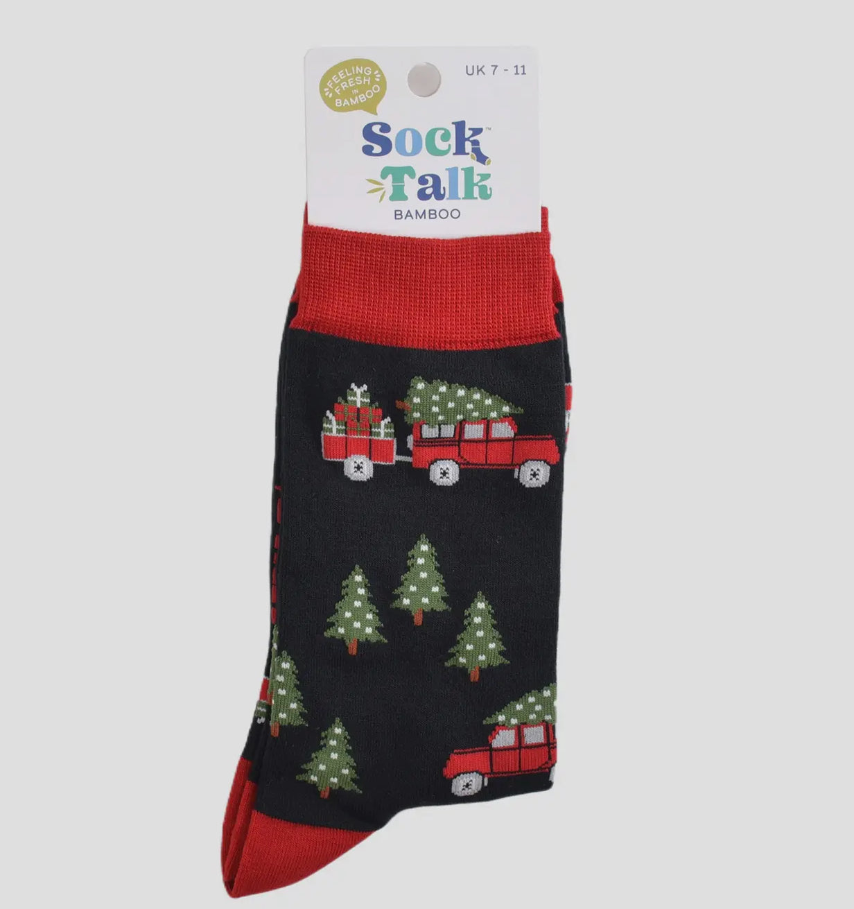 Men’s Bamboo Socks - Christmas Land Rover