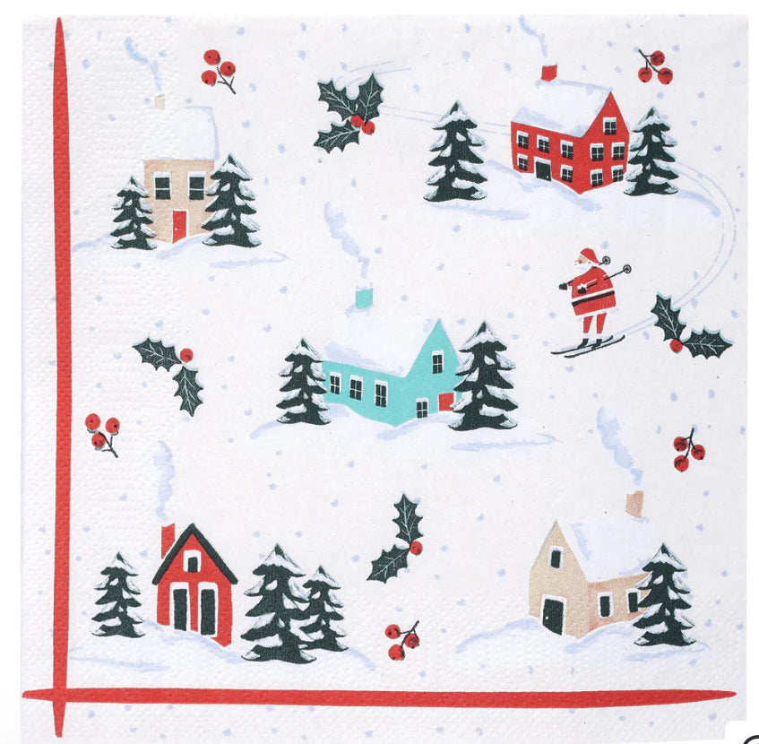Christmas Paper Napkins - Santa Fun