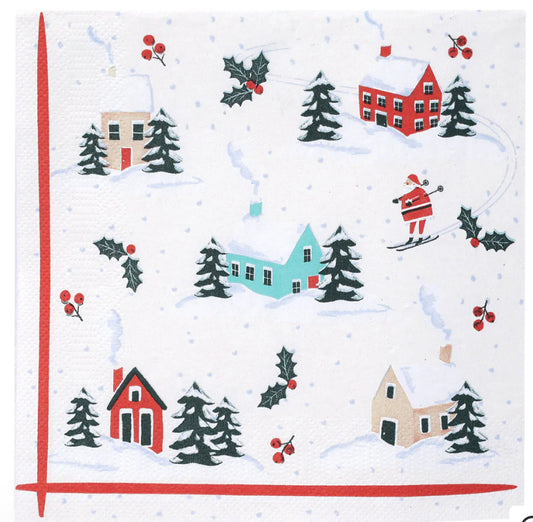 Christmas Paper Napkins - Santa Fun