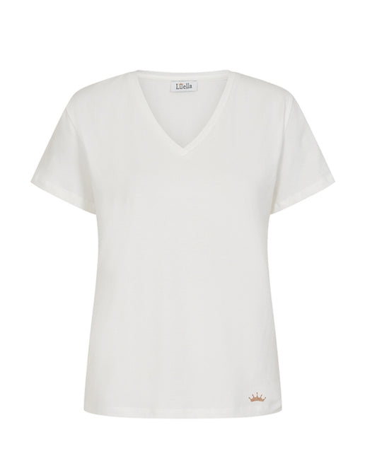 Luella V Neck Cotton Tshirt - Organic Cotton