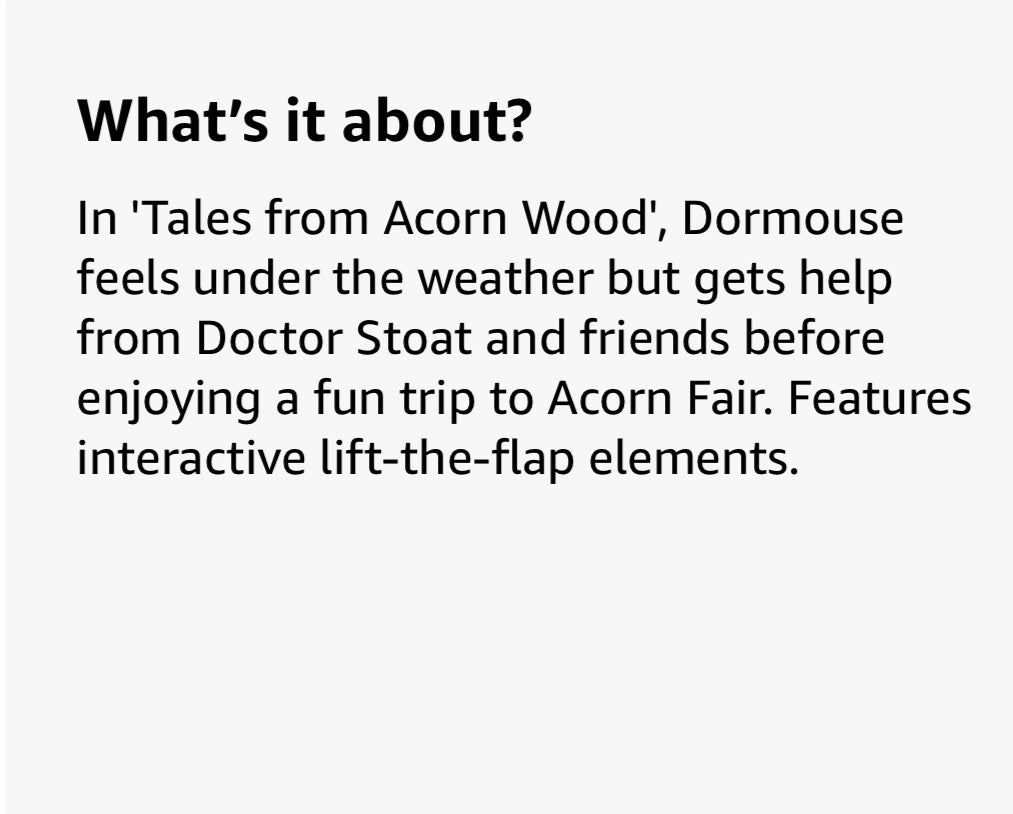 Dormouse Has a Cold - Hardback Childrens Lift the Flap Book