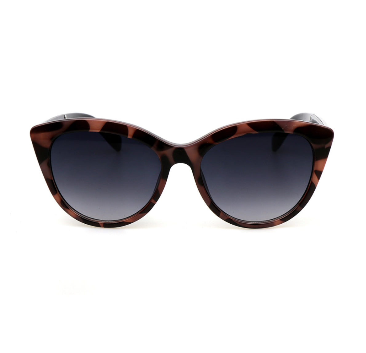 Cat-eye frame grey mix tortoiseshell sunglasses