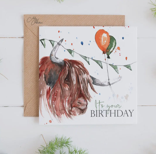 It’s Your Birthday Highland Cow - Birthday Card