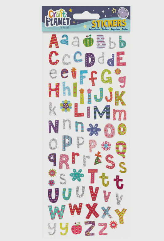 Alphabet stickers