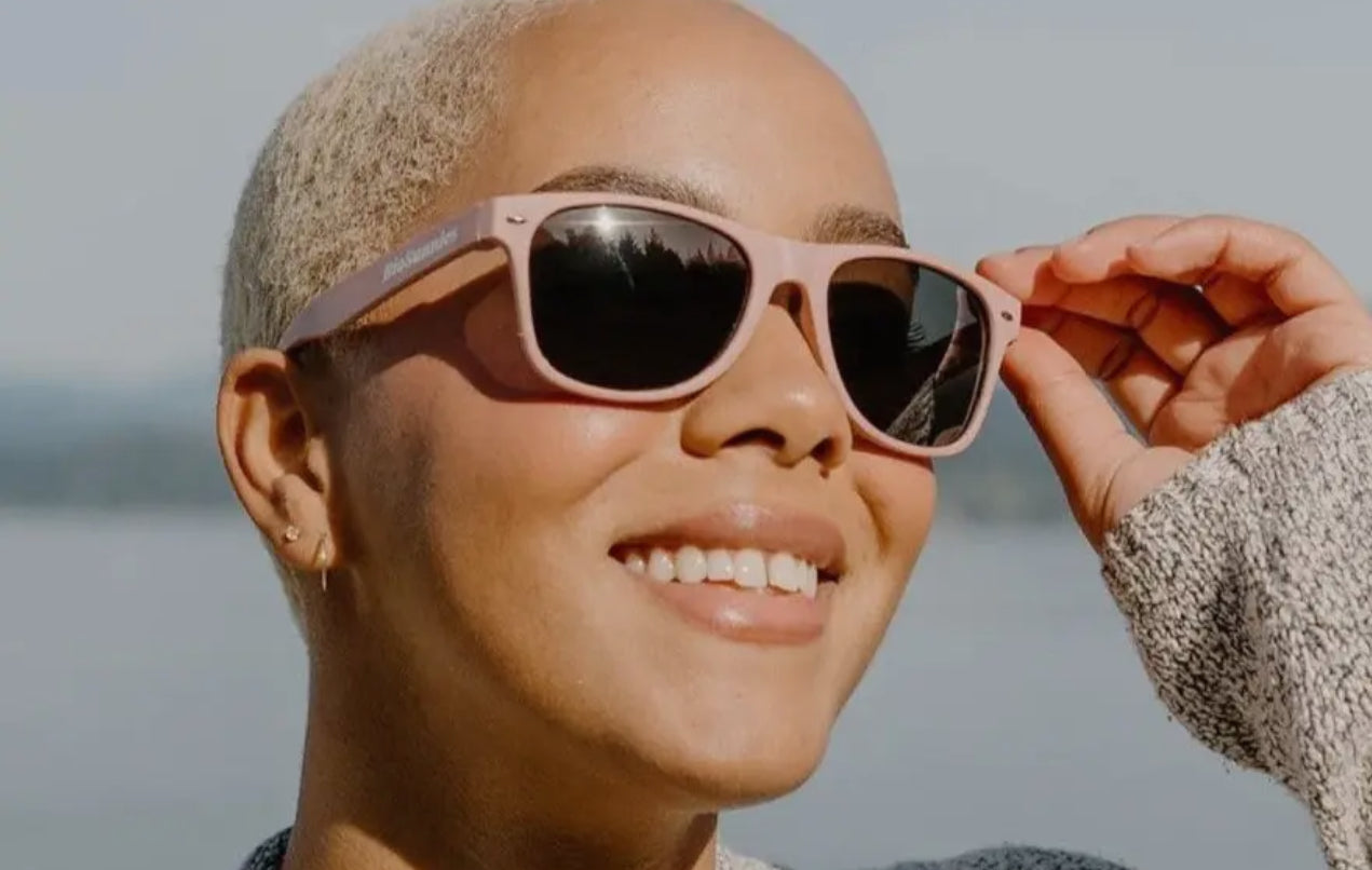 ECO Sunnies - Classic Design Unisex Sunglasses in Coral Pink