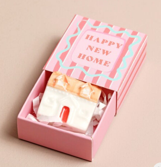 Ceramic House Matchbox Gift