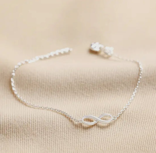Silver Infinity Charm Bracelet