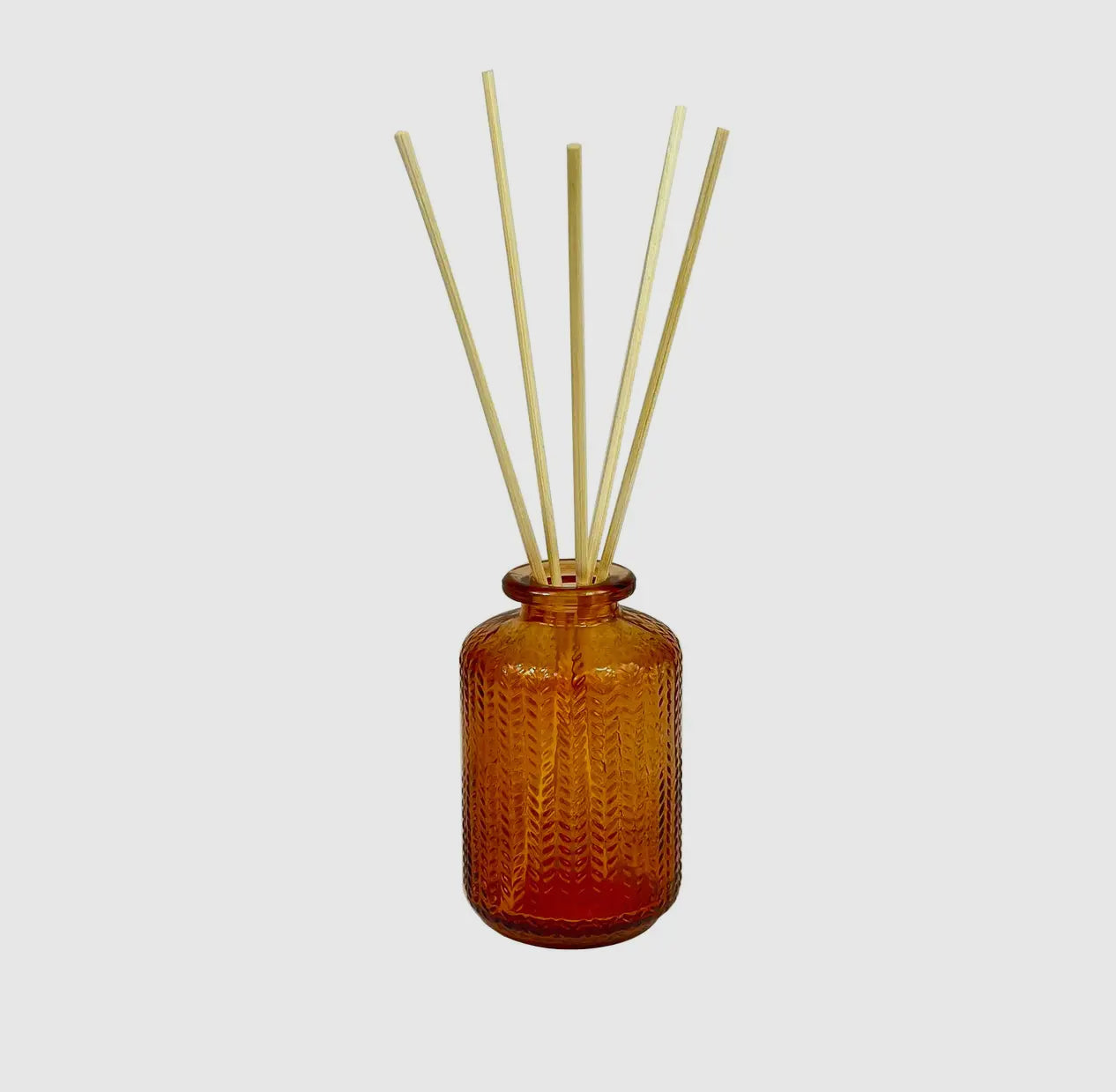 Amber Glass Mini Vase or Diffuser Jar