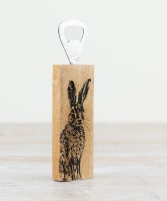 Decorative Bottle Opener - Wooden Rabbit