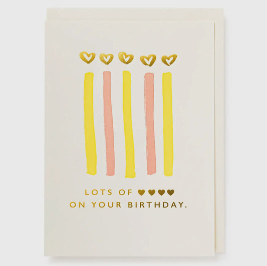 Large Birthday Card -Lots of Love on Your Birthday