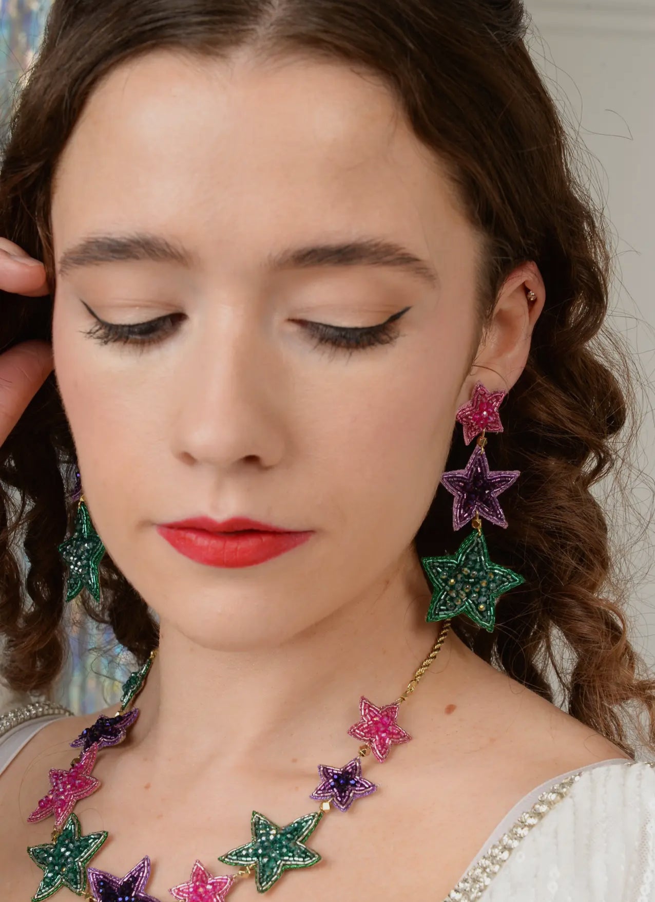 My Doris 3 Star Rainbow Earrings