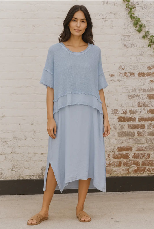Brontë - 2 Piece Linen & Cotton Mix Dress & top