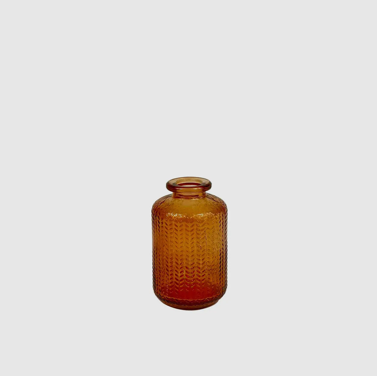 Amber Glass Mini Vase or Diffuser Jar