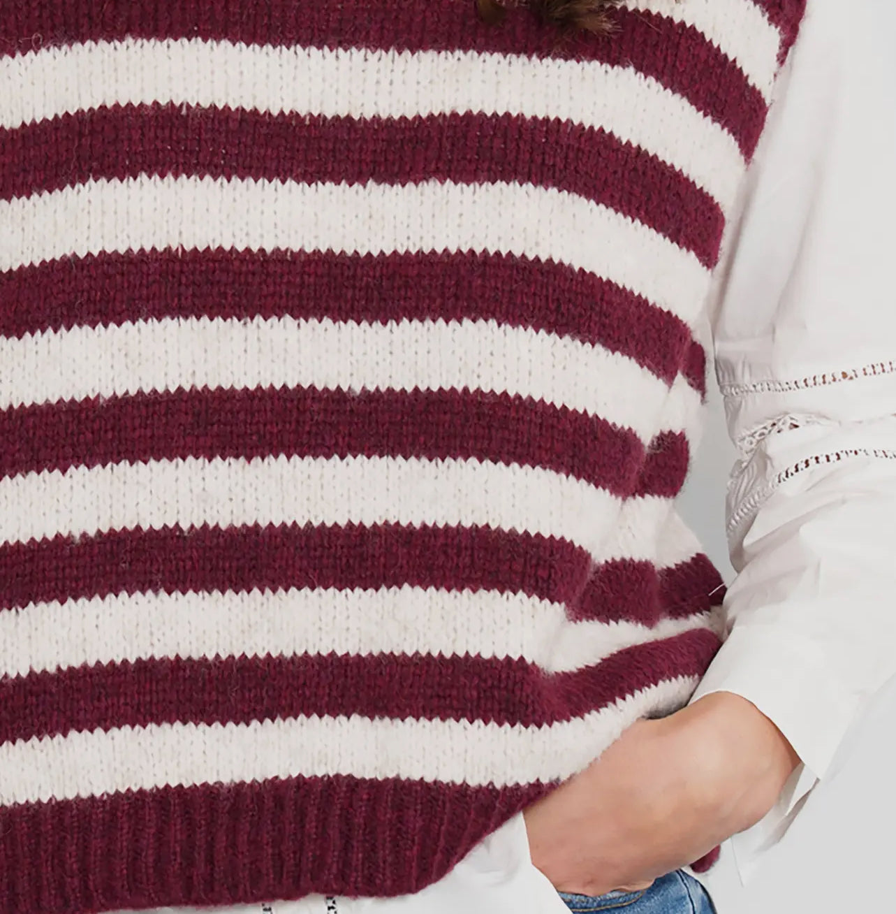 Striped Knitted Tank Top is from- Berry & Cream