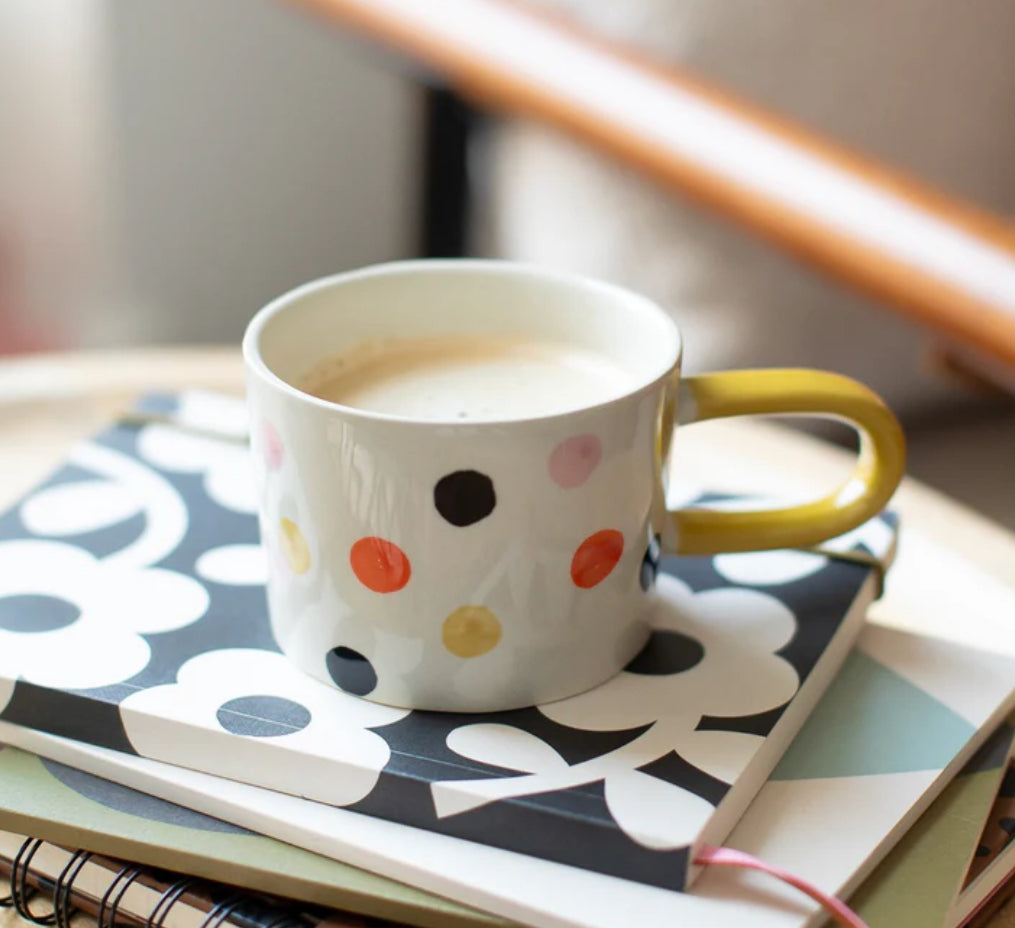Caroline Gardner Multi Spot Handpainted Mug