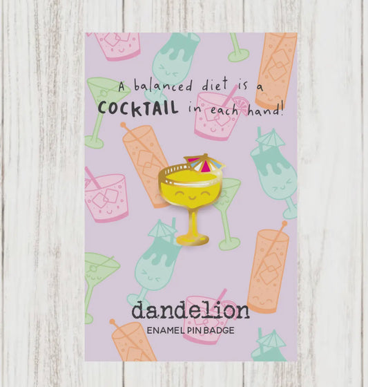 Cocktail Lovers Enamel Pin Bage