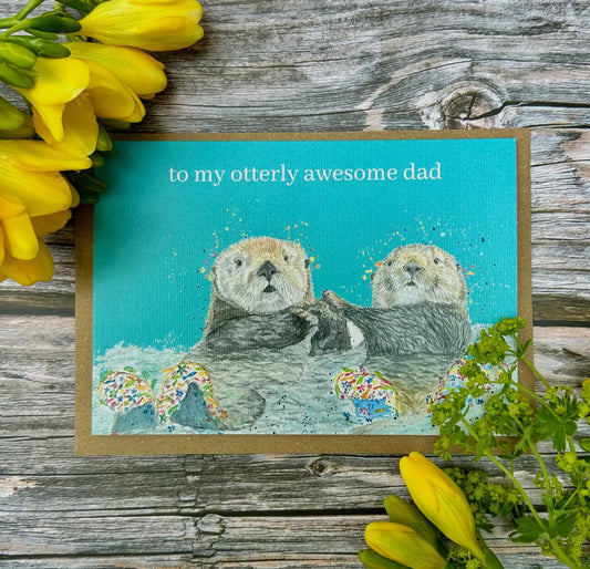 Otterly Awesome Dad - Card