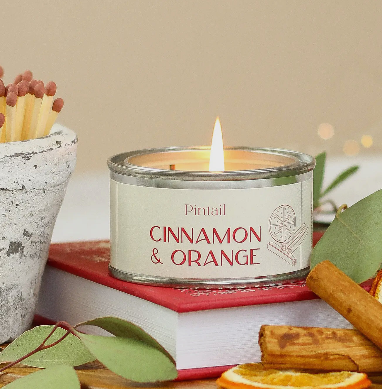 Cinnamon and Orange Candle - Small Paint Pot Candle