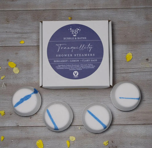 Shower Steamers - Tranquility with bergamot, lemon & clary sage