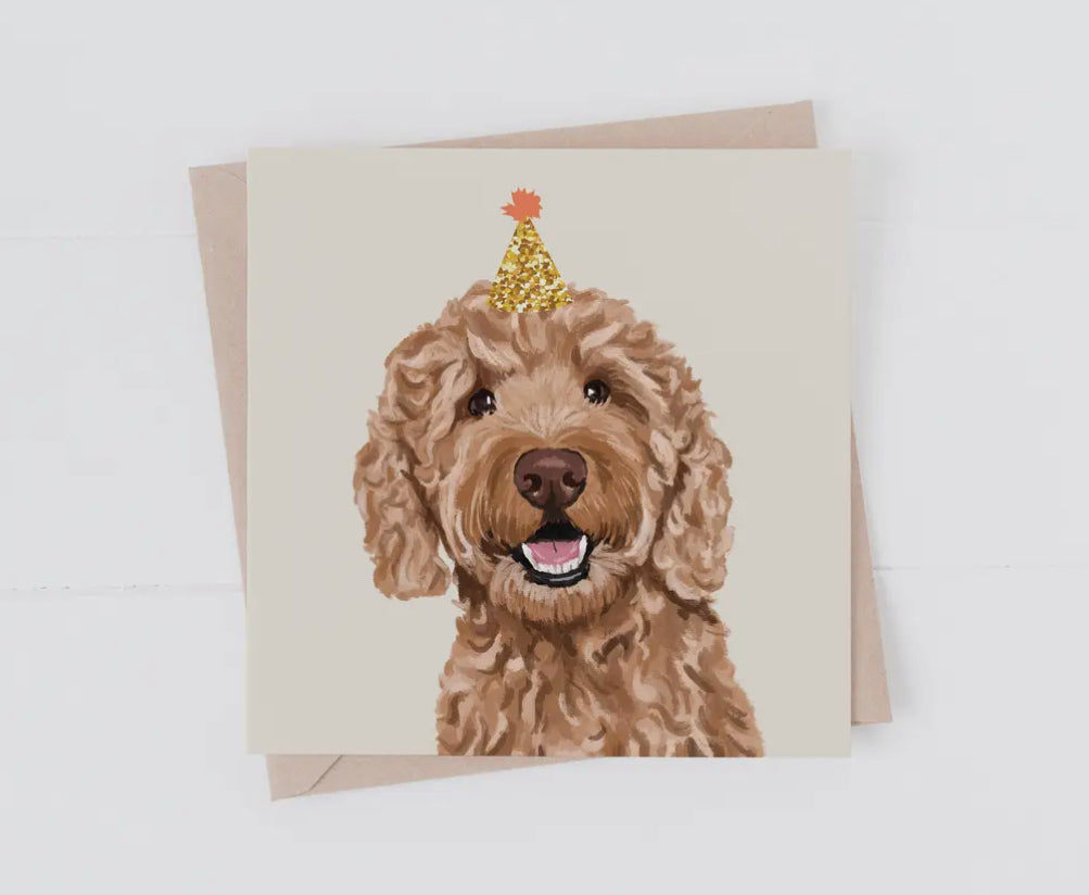 Cockapoo Dog Party Card