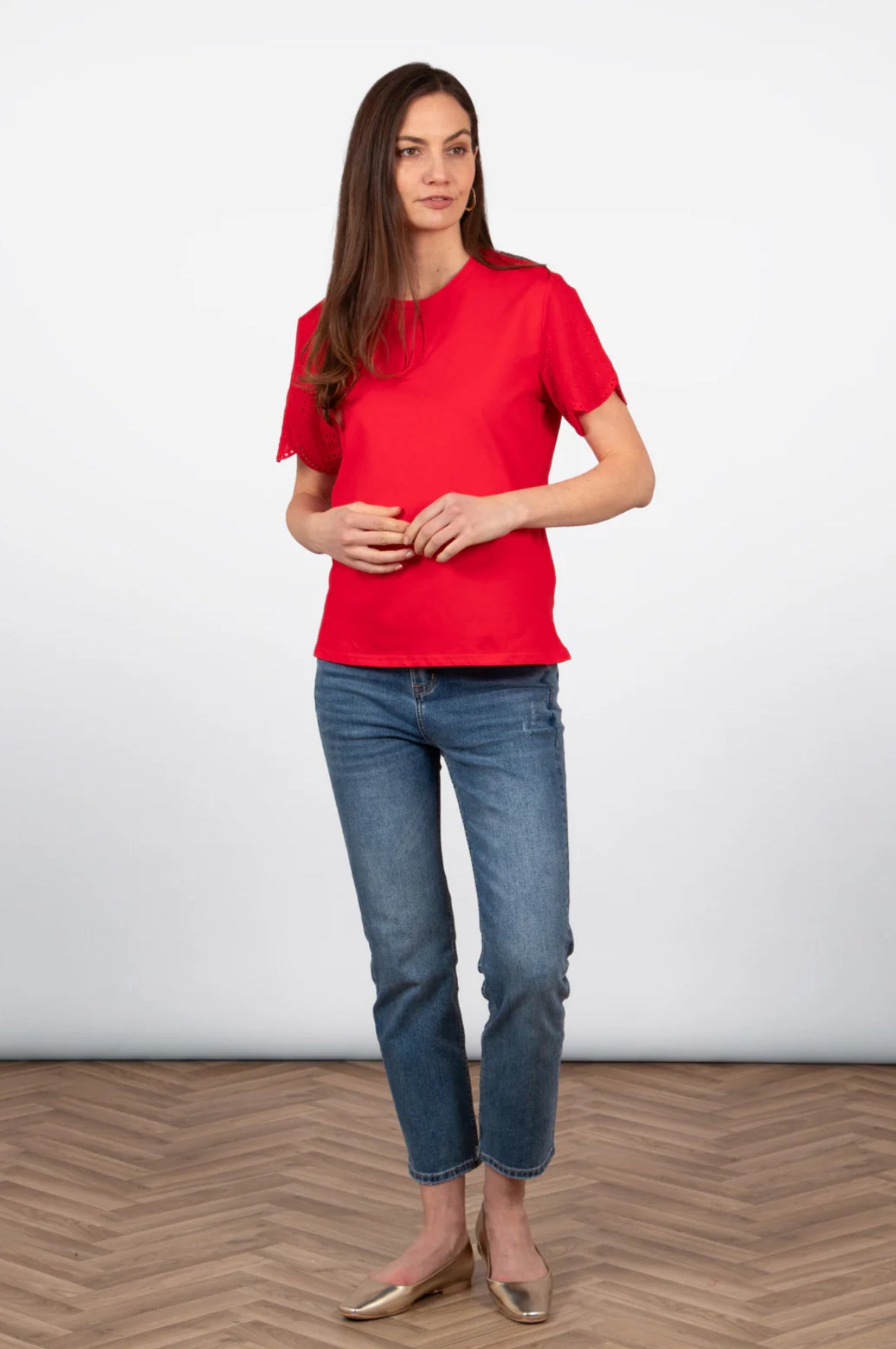Bryn Cotton Short Sleeve Top