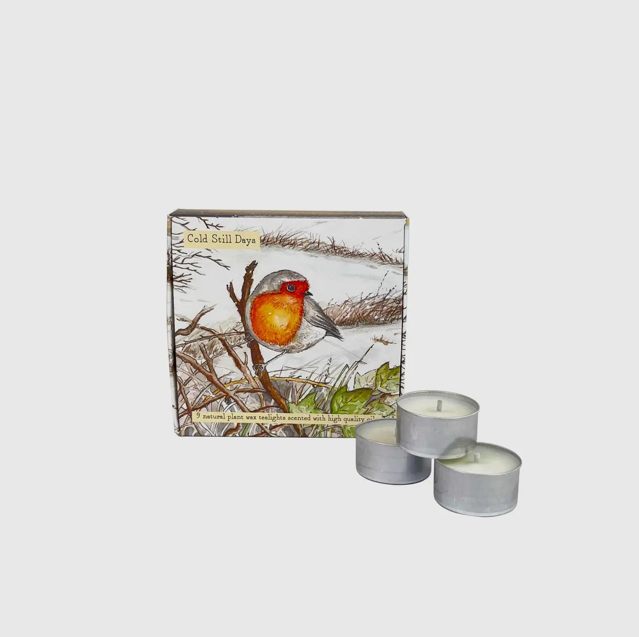 Scented Tealights in Illustrated Gift Box