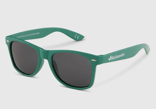 Eco Sunnies - Classic Design Unisex Sunglasses in Emerald Green
