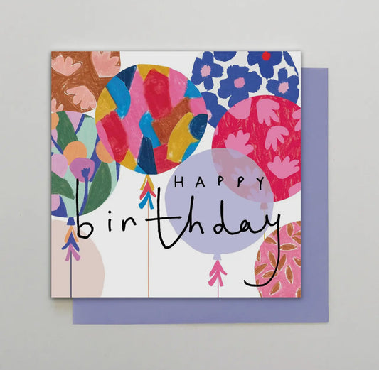 Happy Birthday Colourful Birthday Balloons