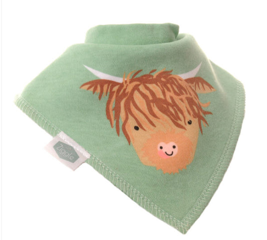 Highland Cow Bandanna Bib