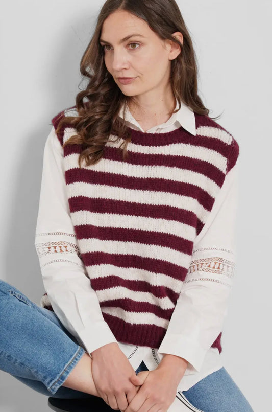 Striped Knitted Tank Top is from- Berry & Cream