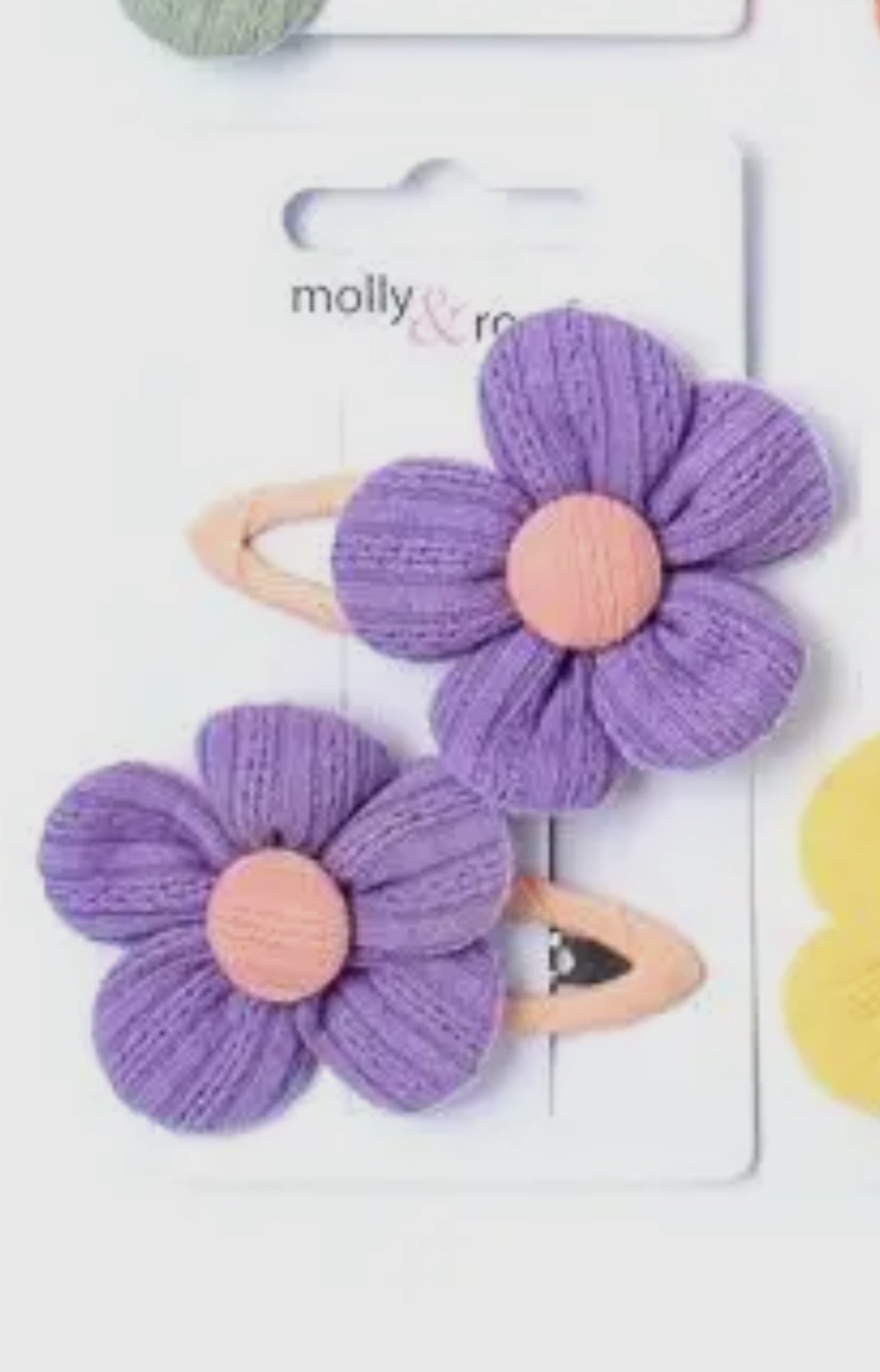 Molly & Rose Fabric Hair Clips - x2