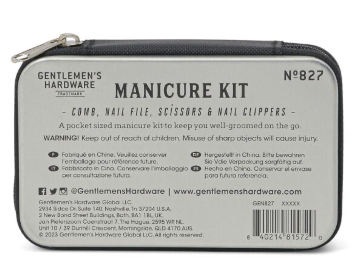 Men’s Manicure Set Including Comb